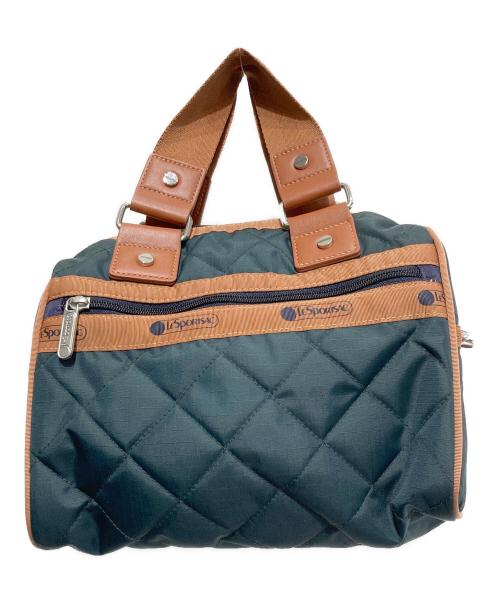 LeSportsac（レスポートサック）LeSportsac (レスポートサック) MINI SATCHEL BAG/2wayバッグ/ショルダーバッグ ディープグリーンキルトの古着・服飾アイテム