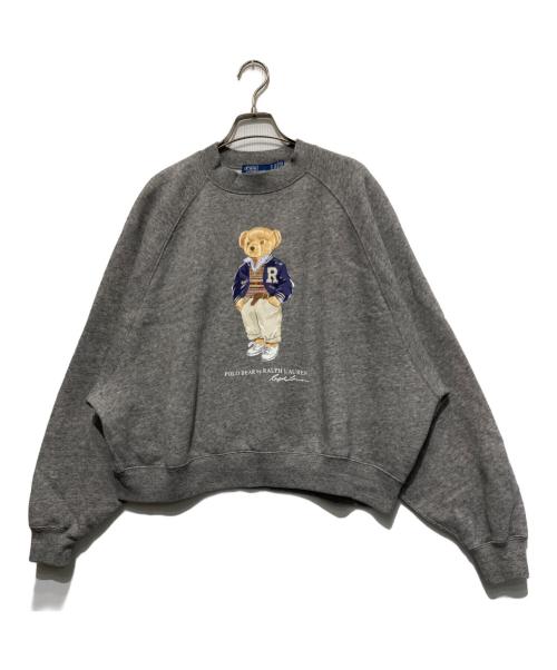POLO RALPH LAUREN（ポロ・ラルフローレン）POLO RALPH LAUREN (ポロ・ラルフローレン) ポロベアスウェット グレー サイズ:Sの古着・服飾アイテム