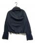 deres（デレス）の古着「Natalie bottle neck drape blouse 16th」｜ブラック