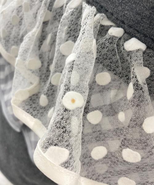 setsuko sagittaire（セツコセジテール）setsuko sagittaire (セツコセジテール) ドットチュールトートバッグ グレーの古着・服飾アイテム