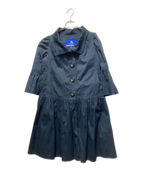 BURBERRY BLUE LABEL（バーバリー ブルー レーベル）BURBERRY BLUE LABEL (バーバリー ブルー レーベル) トレンチコート ブラック サイズ:38の古着・服飾アイテム