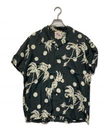 Duke Kahanamoku（デュークカハナモク）の古着「MOONLIGHT PALM TREE/古着/アロハシャツ/S/Sシャツ」｜ブラック