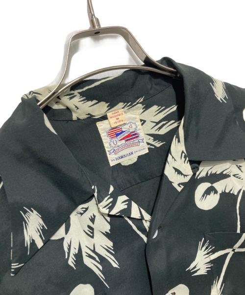 Duke Kahanamoku（デュークカハナモク）DUKE KAHANAMOKU (デュークカハナモク) MOONLIGHT PALM TREE/古着/アロハシャツ/S/Sシャツ ブラック サイズ:Mの古着・服飾アイテム