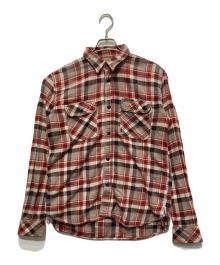 Hysteric Glamour（ヒステリックグラマー）の古着「チェックシャツ」｜レッド×ベージュ