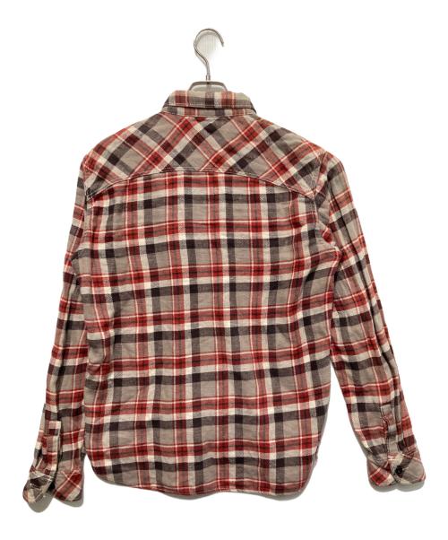 Hysteric Glamour（ヒステリックグラマー）Hysteric Glamour (ヒステリックグラマー) チェックシャツ レッド×ベージュ サイズ:Lの古着・服飾アイテム