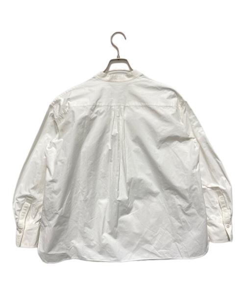 DRAWER（ドゥロワー）DRAWER (ドゥロワー) コットンブロードダブルリボンブラウス ホワイト サイズ:38の古着・服飾アイテム