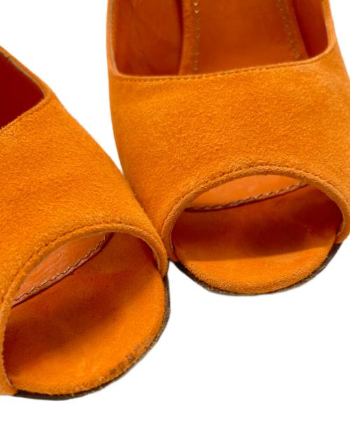 sergio rossi（セルジオロッシ）sergio rossi (セルジオロッシ) ハイヒールパンプス オレンジ サイズ:37の古着・服飾アイテム