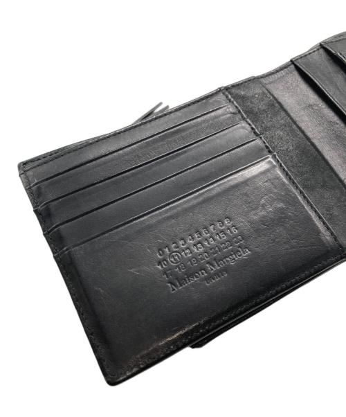 Maison Margiela（メゾンマルジェラ）Maison Margiela (メゾンマルジェラ) コンパクトウォレット2つ折り財布 ブラックの古着・服飾アイテム