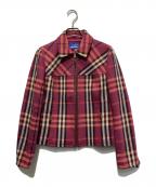 BURBERRY BLUE LABELバーバリー ブルー レーベル）の古着「コットンジャケット」｜ピンク