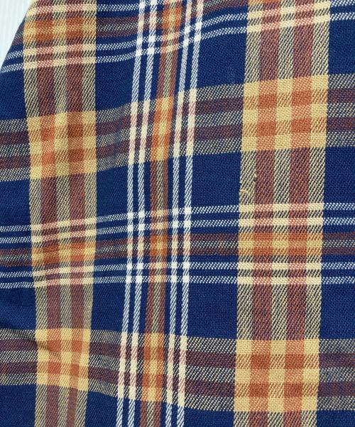 FIVE BROTHER（ファイブブラザー）FIVE BROTHER (ファイブブラザー) チェックシャツ イエロー×ネイビー サイズ:Lの古着・服飾アイテム
