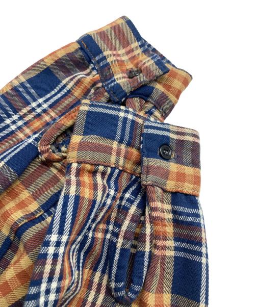 FIVE BROTHER（ファイブブラザー）FIVE BROTHER (ファイブブラザー) チェックシャツ イエロー×ネイビー サイズ:Lの古着・服飾アイテム