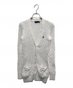 POLO RALPH LAURENポロ・ラルフローレン）の古着「ケーブルカーディガン」｜ホワイト