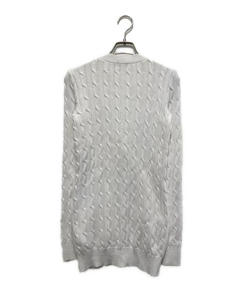 POLO RALPH LAUREN（ポロ・ラルフローレン）POLO RALPH LAUREN (ポロ・ラルフローレン) ケーブルカーディガン ホワイト サイズ:Sの古着・服飾アイテム