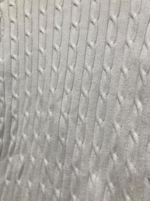 POLO RALPH LAUREN（ポロ・ラルフローレン）POLO RALPH LAUREN (ポロ・ラルフローレン) ケーブルカーディガン ホワイト サイズ:Sの古着・服飾アイテム