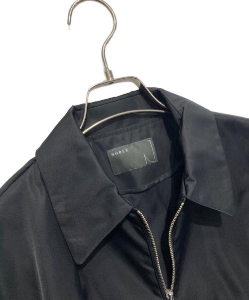 Noble（ノーブル）Noble (ノーブル) ナイロンツイルブルゾン ブラック サイズ:Freeの古着・服飾アイテム