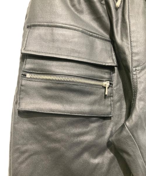 DANKE SCHON（ダンケ シェーン）Danke schon (ダンケ シェーン) COATING FRAP PANTS ブラック サイズ:FREEの古着・服飾アイテム