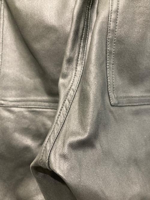 DANKE SCHON（ダンケ シェーン）Danke schon (ダンケ シェーン) COATING FRAP PANTS ブラック サイズ:FREEの古着・服飾アイテム