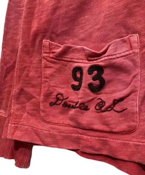 RRL（ダブルアールエル）RRL (ダブルアールエル) ショールカラーカーディガン レッド サイズ:Lの古着・服飾アイテム