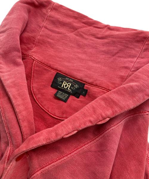 RRL（ダブルアールエル）RRL (ダブルアールエル) ショールカラーカーディガン レッド サイズ:Lの古着・服飾アイテム