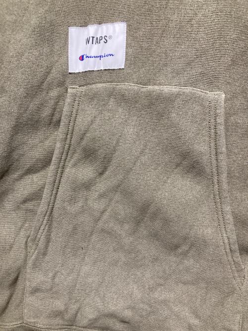 Champion REVERSE WEAVE（チャンピオン リバース ウィーブ）Champion REVERSE WEAVE (チャンピオン リバース ウィーブ) WTAPS (ダブルタップス) Academy Hooded グリーン サイズ:Lの古着・服飾アイテム