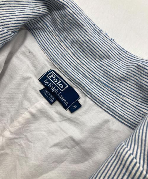 POLO RALPH LAUREN（ポロ・ラルフローレン）POLO RALPH LAUREN (ポロ・ラルフローレン) ストライプジャケット ブルー×ホワイト サイズ:Mの古着・服飾アイテム