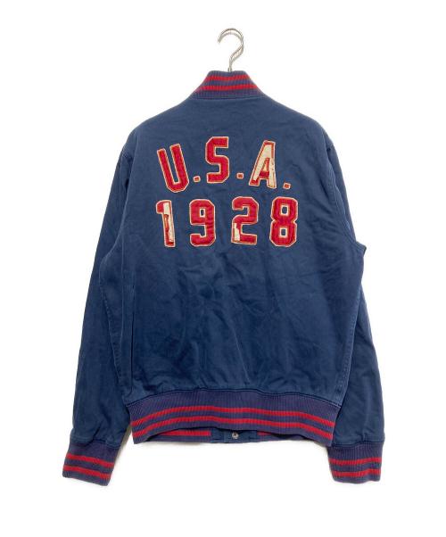 POLO RALPH LAUREN（ポロ・ラルフローレン）POLO RALPH LAUREN (ポロ・ラルフローレン) スタジャン ネイビー サイズ:Lの古着・服飾アイテム