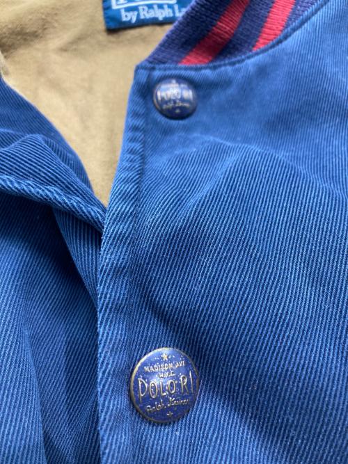 POLO RALPH LAUREN（ポロ・ラルフローレン）POLO RALPH LAUREN (ポロ・ラルフローレン) スタジャン ネイビー サイズ:Lの古着・服飾アイテム