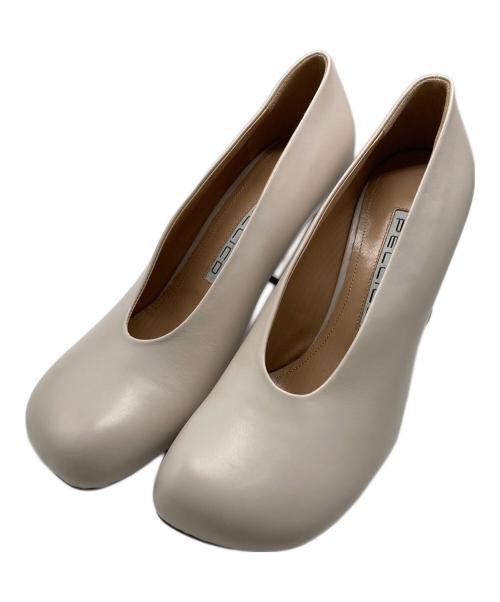 PELLICO（ペリーコ）PELLICO (ペリーコ) MILENA65 FRONTE CHUNKY PUMPS ベージュ サイズ:38の古着・服飾アイテム