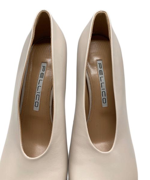PELLICO（ペリーコ）PELLICO (ペリーコ) MILENA65 FRONTE CHUNKY PUMPS ベージュ サイズ:38の古着・服飾アイテム