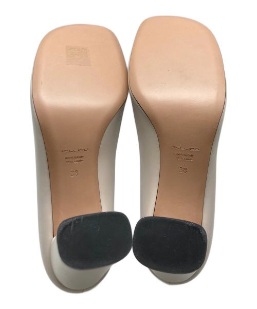 PELLICO（ペリーコ）PELLICO (ペリーコ) MILENA65 FRONTE CHUNKY PUMPS ベージュ サイズ:38の古着・服飾アイテム