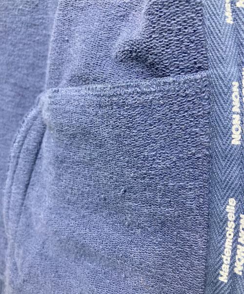 Mademoiselle NON NON（マドモアゼルノンノン）Mademoiselle NON NON (マドモアゼルノンノン) ジップブルゾン ブルー サイズ:Mの古着・服飾アイテム