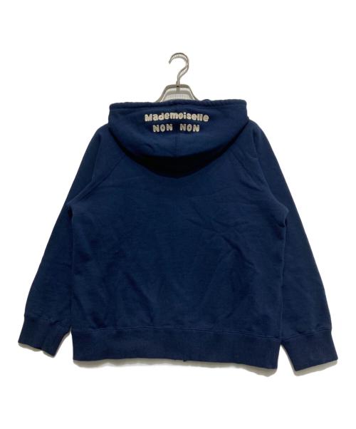 Mademoiselle NON NON（マドモアゼルノンノン）Mademoiselle NON NON (マドモアゼルノンノン) ジップパーカー ネイビー サイズ:不明の古着・服飾アイテム