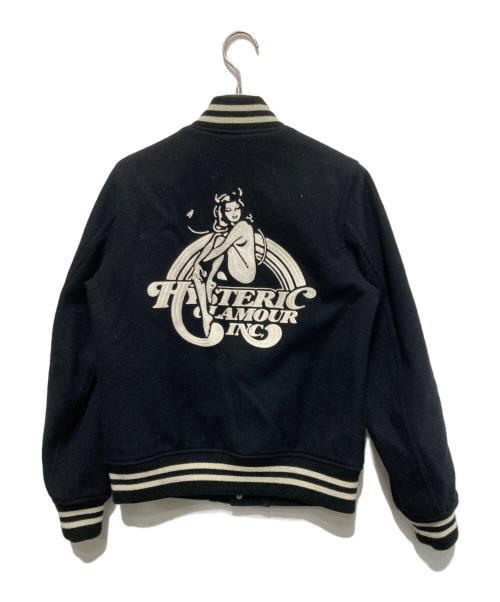 Hysteric Glamour（ヒステリックグラマー）Hysteric Glamour (ヒステリックグラマー) 刺繍スタジャン ブラック サイズ:Mの古着・服飾アイテム