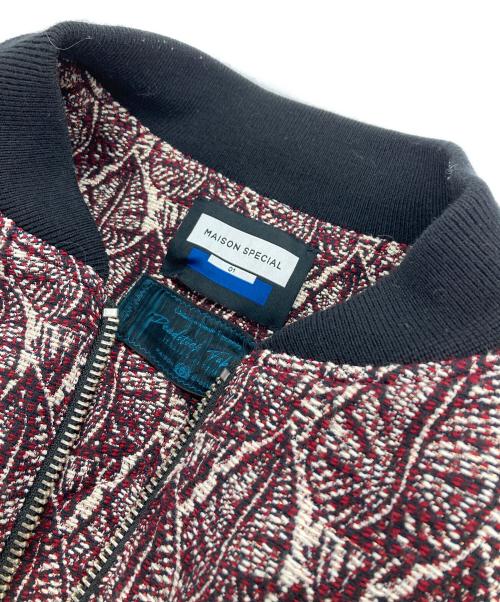 MAISON SPECIAL（メゾンスペシャル）MAISON SPECIAL (メゾンスペシャル) PRIME OVER MA-1 レッド×ホワイト サイズ:1の古着・服飾アイテム