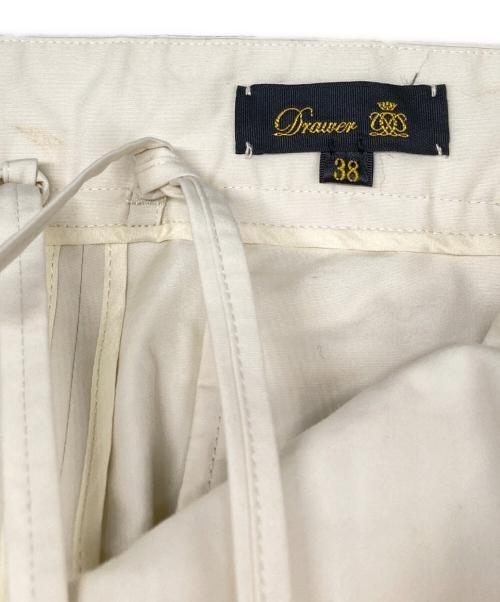 DRAWER（ドゥロワー）DRAWER (ドゥロワー) コットン オールインワン サロペット ホワイト サイズ:38の古着・服飾アイテム