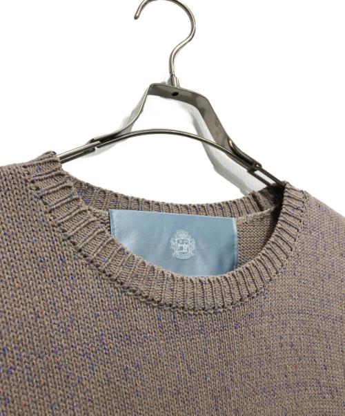 Dulcamara（ドゥルカマラ）Dulcamara (ドゥルカマラ) クルーネックニット ベージュ サイズ:サイズ1の古着・服飾アイテム