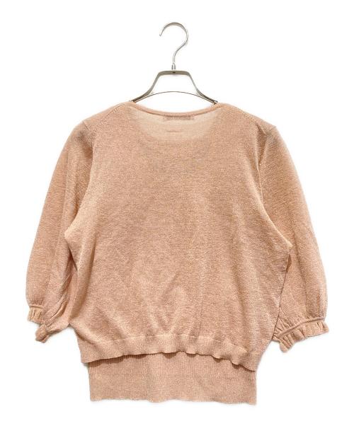 ANAYI（アナイ）ANAYI (アナイ) レーヨンラメカーディガン ピンク サイズ:38の古着・服飾アイテム