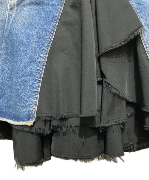 MADISON BLUE（マディソンブルー）MADISON BLUE (マディソンブルー) 5POCKET REMAKE FRILL SK/5ポケットリメイクフリルスカート インディゴ サイズ:00の古着・服飾アイテム