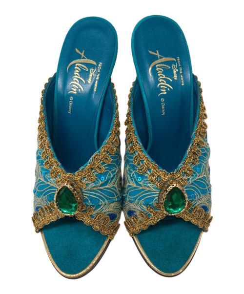 DAIANA（ダイアナ）DAIANA (ダイアナ) Disney (ディズニー) Aladdin Jasmine Mules グリーン サイズ:M(23-23.5cm)の古着・服飾アイテム