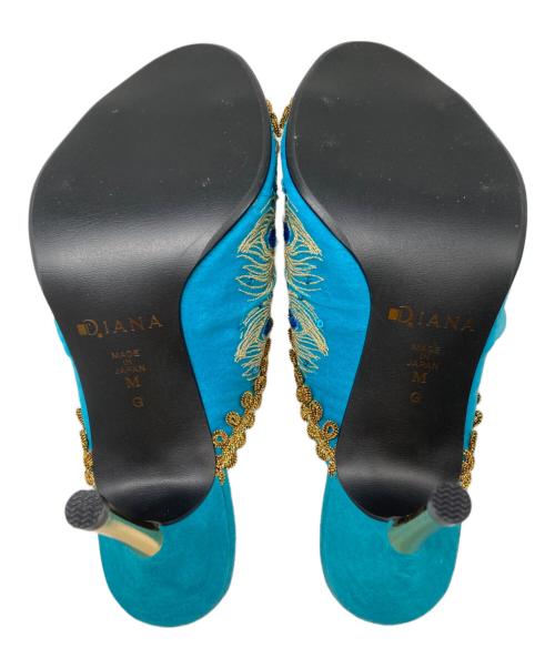 DAIANA（ダイアナ）DAIANA (ダイアナ) Disney (ディズニー) Aladdin Jasmine Mules グリーン サイズ:M(23-23.5cm)の古着・服飾アイテム