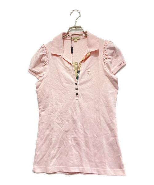 BURBERRY BRIT（バーバリーブリット）BURBERRY BRIT (バーバリーブリット) ポロシャツ ピンク サイズ:Ｓ 未使用品の古着・服飾アイテム