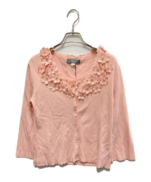 FRANCO FERRARO（フランコフェラーロ）FRANCO FERRARO (フランコフェラーロ) アンサンブルカーディガン ピンク サイズ:2の古着・服飾アイテム