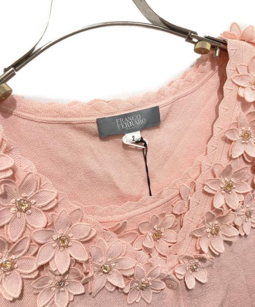 FRANCO FERRARO（フランコフェラーロ）FRANCO FERRARO (フランコフェラーロ) アンサンブルカーディガン ピンク サイズ:2の古着・服飾アイテム