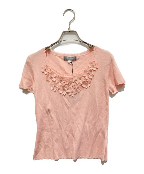 FRANCO FERRARO（フランコフェラーロ）FRANCO FERRARO (フランコフェラーロ) アンサンブルカーディガン ピンク サイズ:2の古着・服飾アイテム