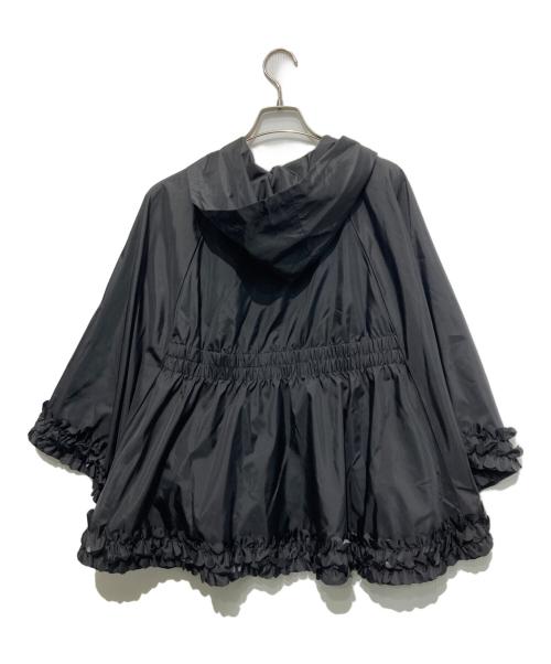 TO BE CHIC（トゥービーシック）TO BE CHIC (トゥービーシック) フリルナイロンパーカー ブラック サイズ:Free 未使用品の古着・服飾アイテム