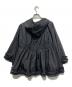 TO BE CHIC (トゥービーシック) フリルナイロンパーカー ブラック サイズ:Free 未使用品：6000円