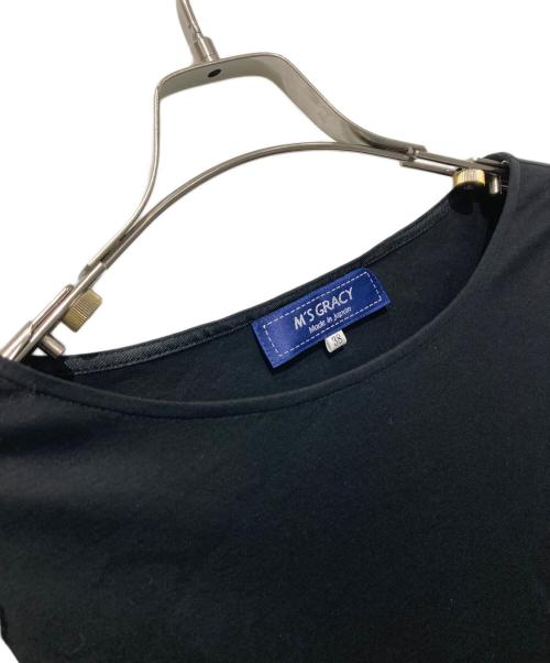 M'S GRACY（エムズグレイシー）M'S GRACY (エムズグレイシー) フラワー刺繍切替ブラウス ブラック サイズ:38の古着・服飾アイテム