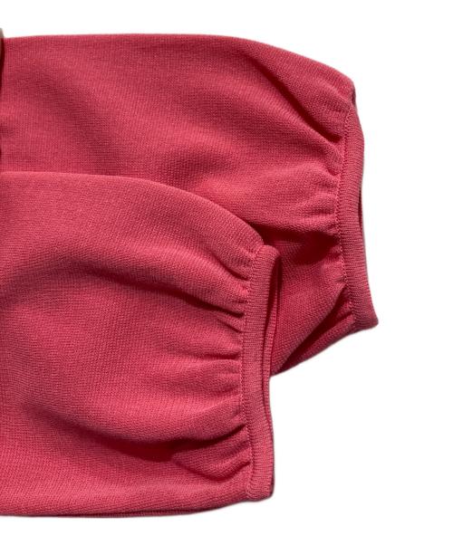 M'S GRACY（エムズグレイシー）M'S GRACY (エムズグレイシー) リボンペプラムダブルジップアップカーディガン ピンク サイズ:38の古着・服飾アイテム