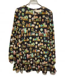 franche lippee（フランシュリッペ）の古着「ホビールーム柄カットソー」｜ブラック