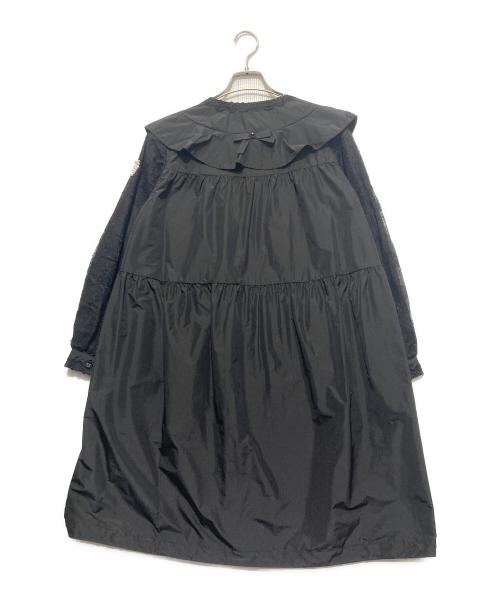 Super Beauty（スーパービューティ）Super Beauty (スーパービューティ) 袖レースデザインショルダー フリルコート ブラック サイズ:40の古着・服飾アイテム